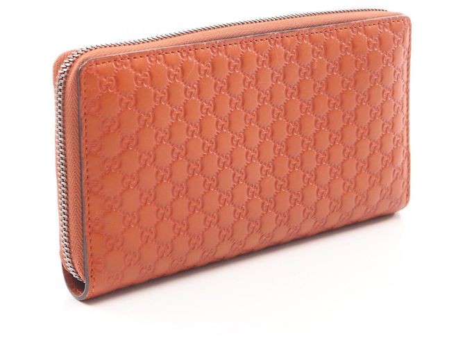 Cartera larga redonda Microguccissima Gucci Naranja - vista 2