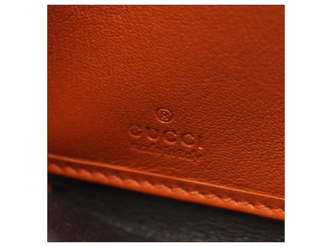Cartera larga redonda Microguccissima Gucci Naranja - vista 4