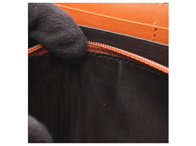 Cartera larga redonda Microguccissima Gucci Naranja - vista 5