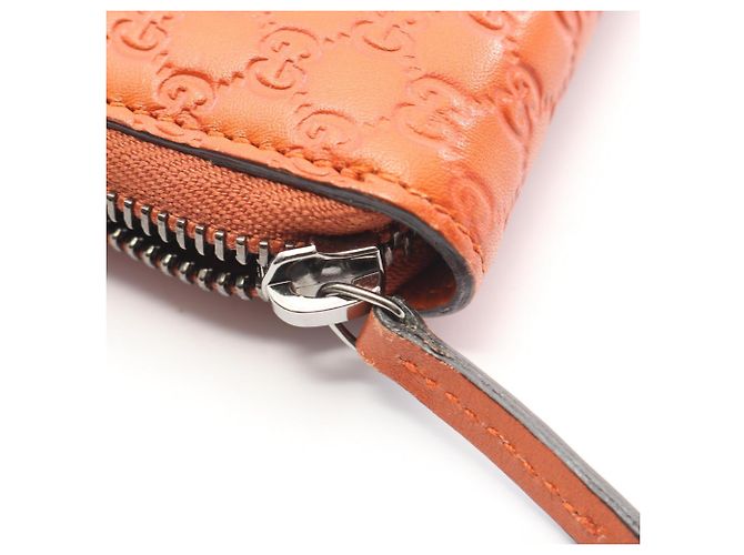 Cartera larga redonda Microguccissima Gucci Naranja - vista 6