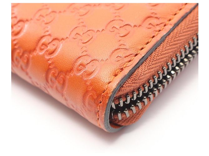 Cartera larga redonda Microguccissima Gucci Naranja - vista 7