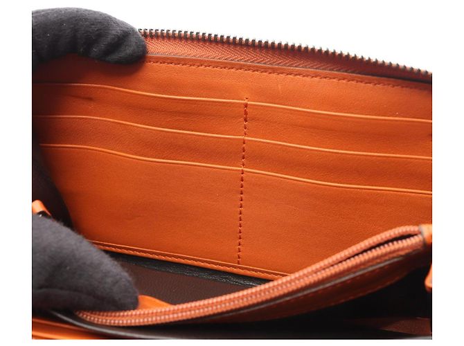Cartera larga redonda Microguccissima Gucci Naranja - vista 8