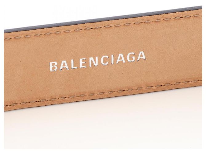 Balenciaga Gürtel aus schwarzem Leder - Ansicht 4