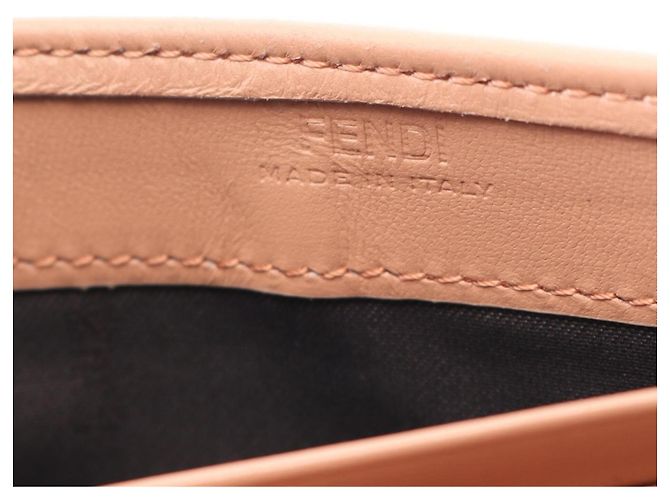 Borsa a tracolla Fendi FF Logo Rosa - vista 4
