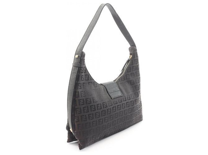 Borsa a tracolla Fendi Zucchino Brown Marrone - vista 2