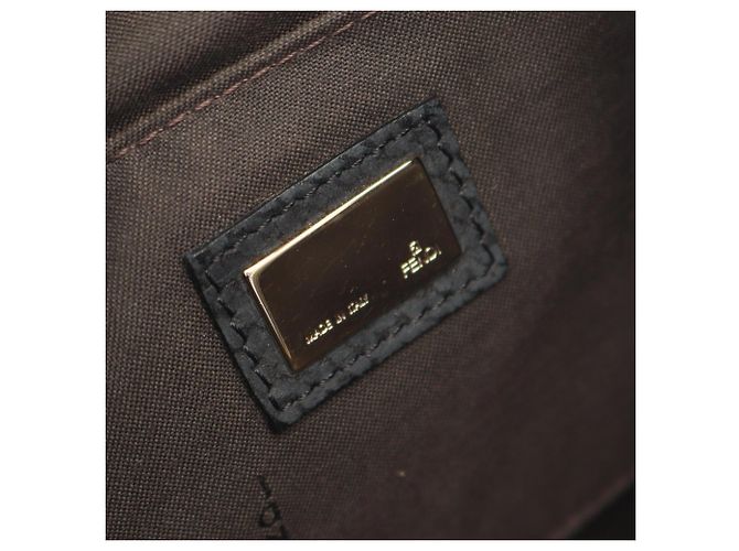 Borsa a tracolla Fendi Zucchino Brown Marrone - vista 4