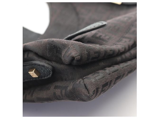 Borsa a tracolla Fendi Zucchino Brown Marrone - vista 6