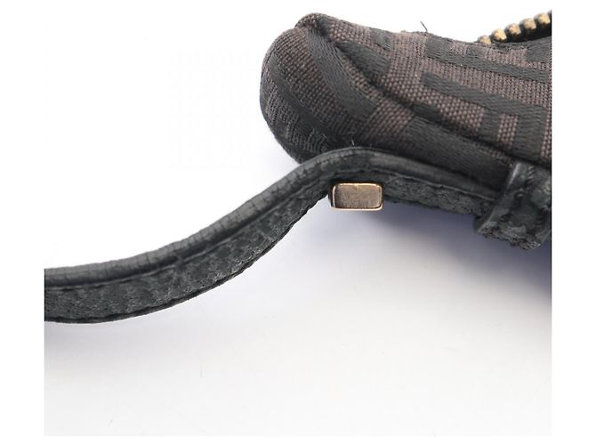 Borsa a tracolla Fendi Zucchino Brown Marrone - vista 7