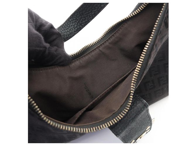 Borsa a tracolla Fendi Zucchino Brown Marrone - vista 9