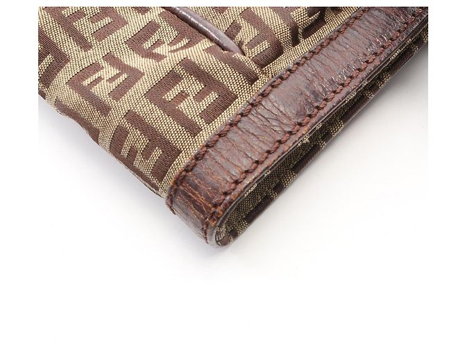 Fendi Zucchino Tote Bag Braun Beige - Ansicht 11