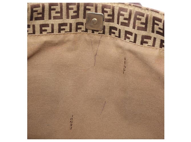 Fendi Zucchino Tote Bag Braun Beige - Ansicht 15