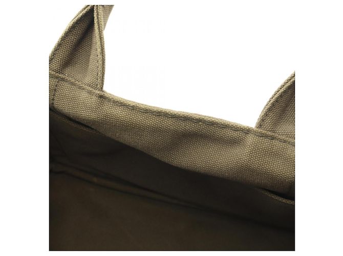 Prada Canapa Tote Bag aus Khaki-Canvas - Ansicht 5