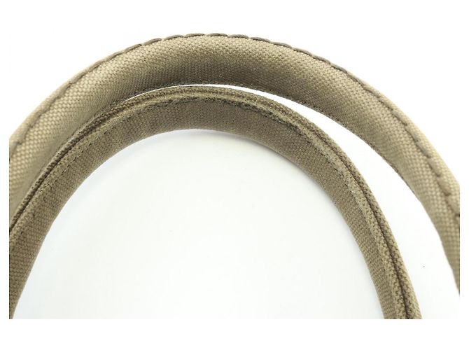 Prada Canapa Tote Bag aus Khaki-Canvas - Ansicht 6