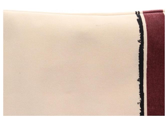 Borsa Tote Prada Canapa Nero Beige Bordò - vista 12