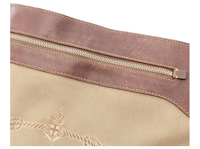 Borsa a tracolla PRADA LOGO JACQUARD Marrone Beige - vista 8