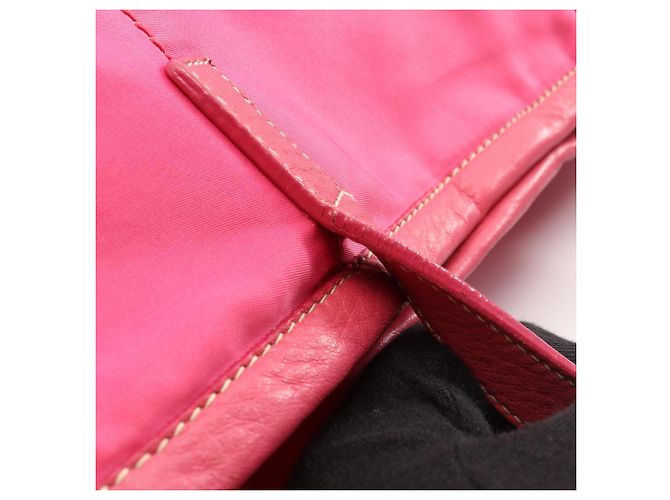 Prada Nylon-Jacquard-Tote-Bag Pink - Ansicht 10