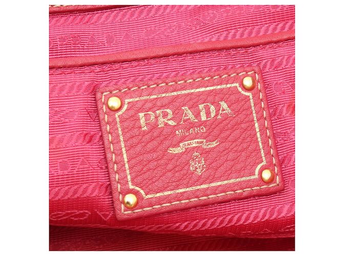 Prada Nylon-Jacquard-Tote-Bag Pink - Ansicht 4