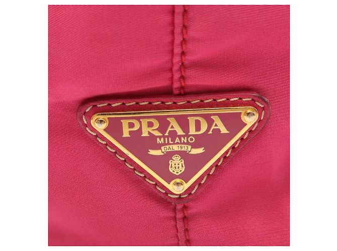 Prada Nylon-Jacquard-Tote-Bag Pink - Ansicht 5