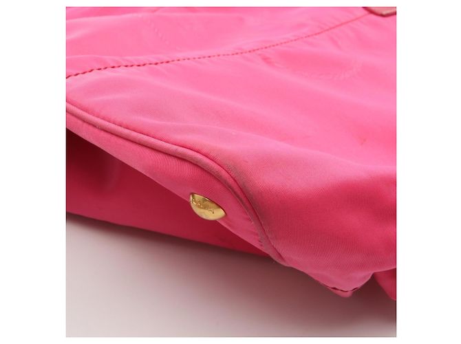 Prada Nylon-Jacquard-Tote-Bag Pink - Ansicht 6