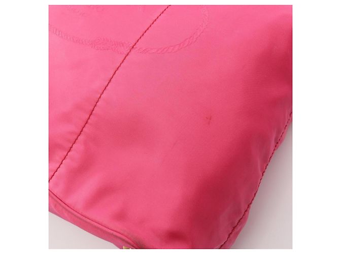 Prada Nylon-Jacquard-Tote-Bag Pink - Ansicht 7