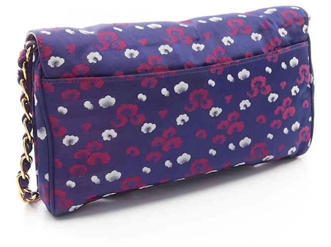 Borsa a tracolla in nylon Prada Bianco Rosso Blu navy - vista 2