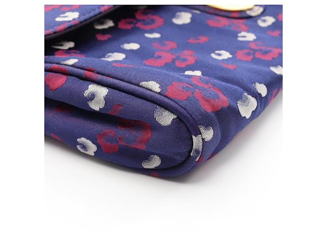 Borsa a tracolla in nylon Prada Bianco Rosso Blu navy - vista 8