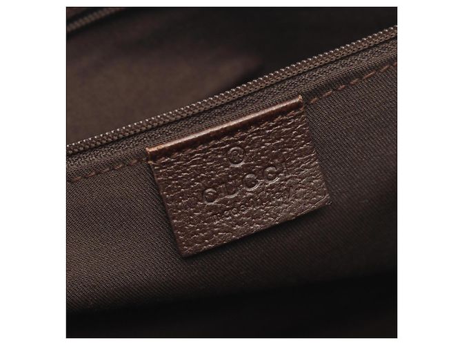 Borsa Gucci GG Canvas Horsebit Sherry Line Marrone Multicolore Beige - vista 4