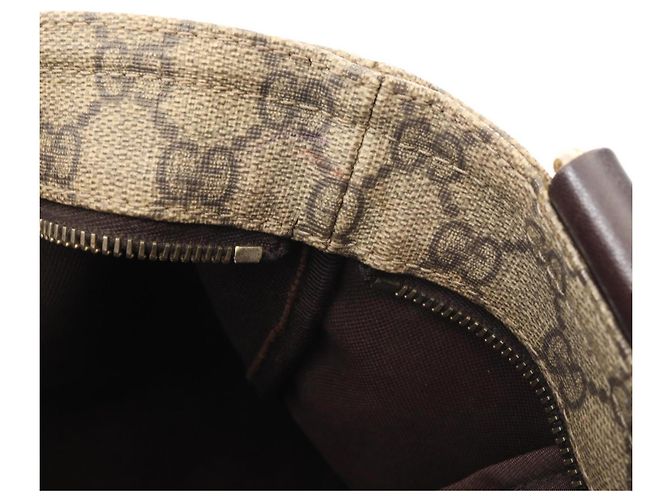 Borsa a tracolla Gucci GG Supreme Marrone Beige - vista 6