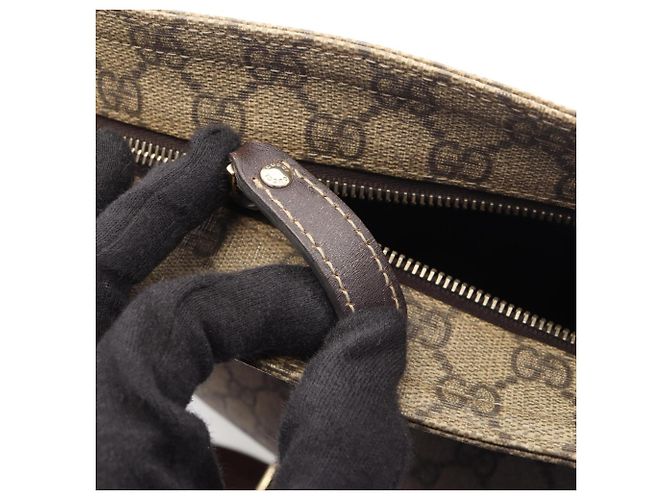 Borsa a tracolla Gucci GG Supreme Marrone Beige - vista 7