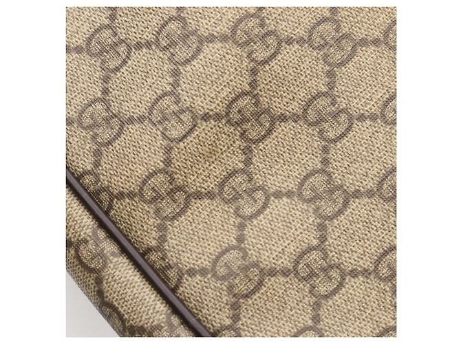 Borsa a Spalla Gucci GG Supreme Marrone Beige - vista 8