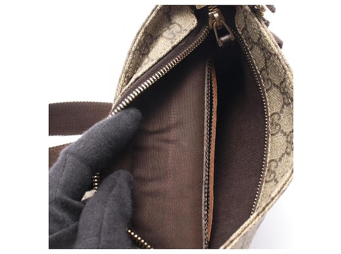 Borsa a tracolla Gucci GG Supreme Marrone Beige - vista 5