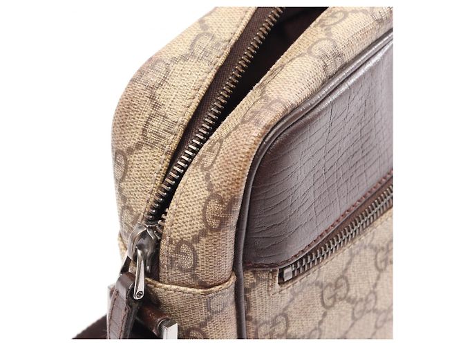 Gucci GG Plus Schultertasche Braun Beige - Ansicht 11