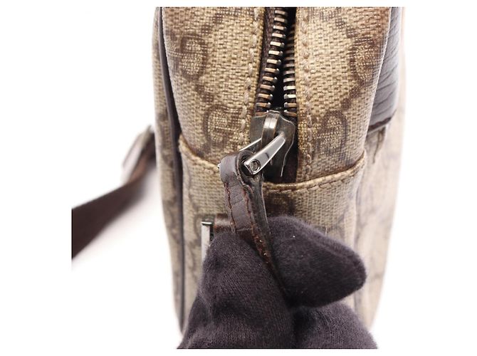 Gucci GG Plus Schultertasche Braun Beige - Ansicht 12
