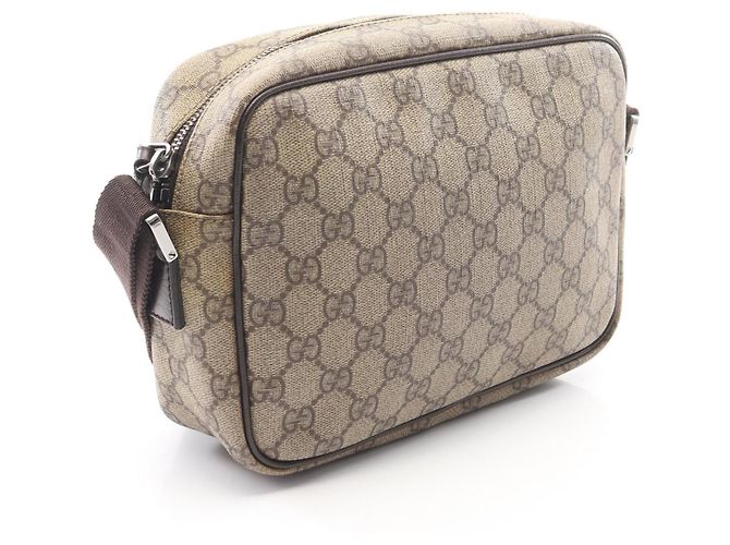 Borsa a Spalla Gucci GG Plus Marrone Beige - vista 2