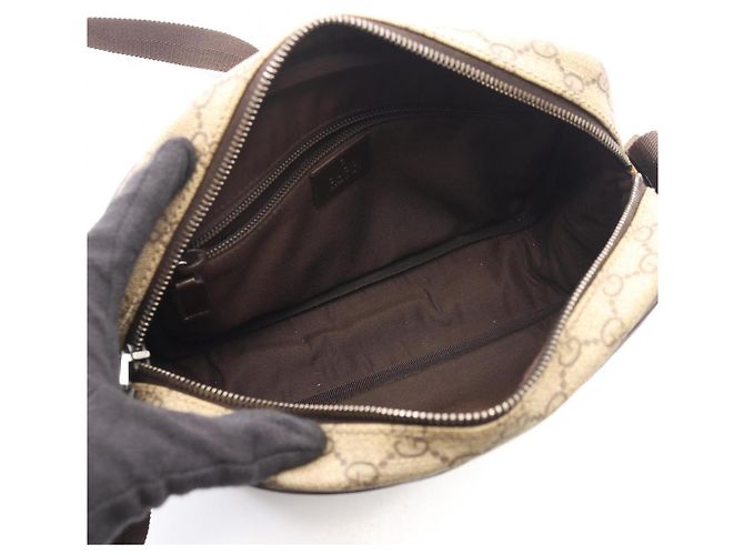 Borsa a Spalla Gucci GG Plus Marrone Beige - vista 3