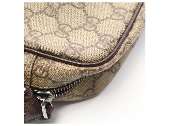 Borsa a Spalla Gucci GG Plus Marrone Beige - vista 7