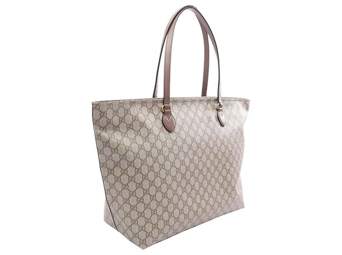 Gucci GG Supreme Medium Tote Bag Braun Beige - Ansicht 2