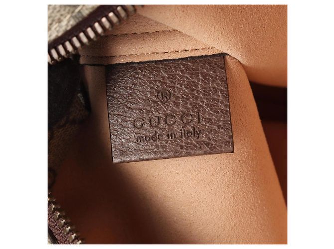 Gucci GG Supreme Medium Tote Bag Braun Beige - Ansicht 4