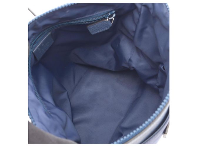 Borsa a tracolla blu con motivo GG Gucci - vista 3