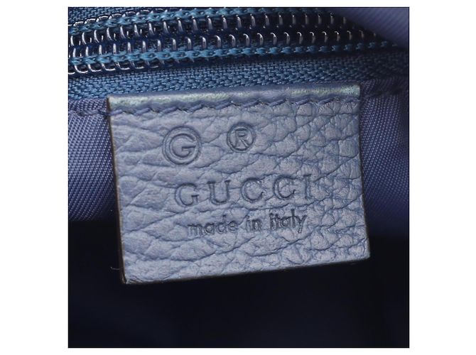 Borsa a tracolla blu con motivo GG Gucci - vista 4