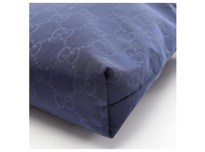 Borsa a tracolla blu con motivo GG Gucci - vista 5