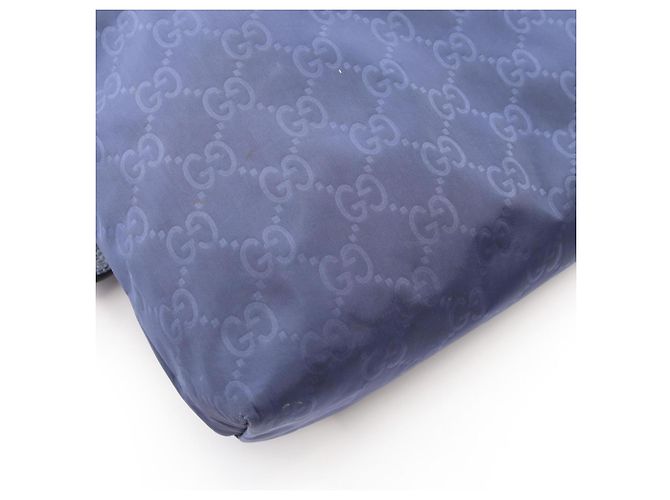 Borsa a tracolla blu con motivo GG Gucci - vista 7
