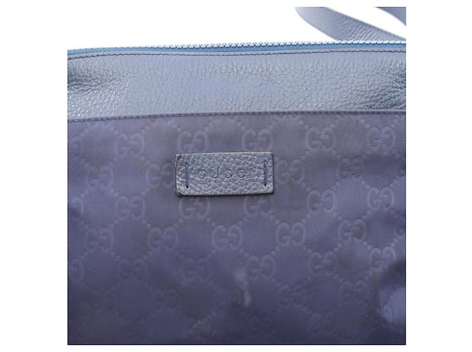 Borsa a tracolla blu con motivo GG Gucci - vista 8
