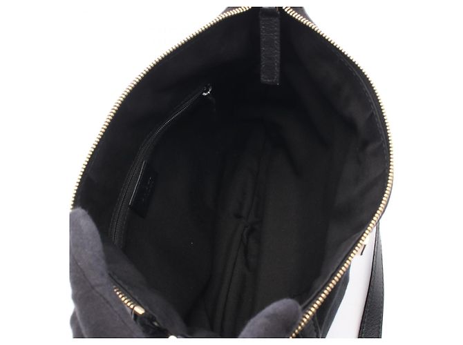 Borsa a tracolla Gucci Abbey in tela GG nera Nero - vista 3