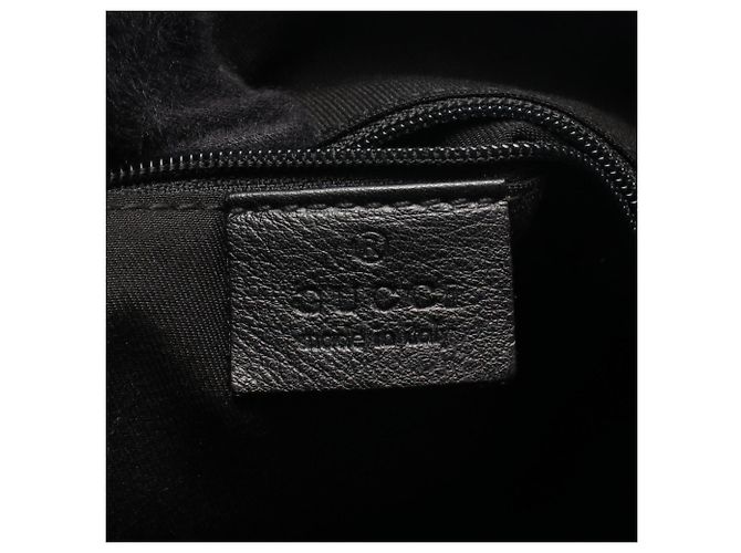 Borsa a tracolla Gucci Abbey in tela GG nera Nero - vista 4