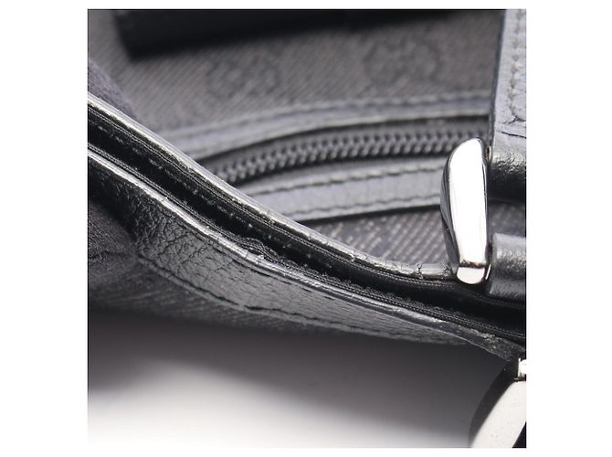 Borsa Tote Abbey GG Canvas Gucci Nero - vista 6