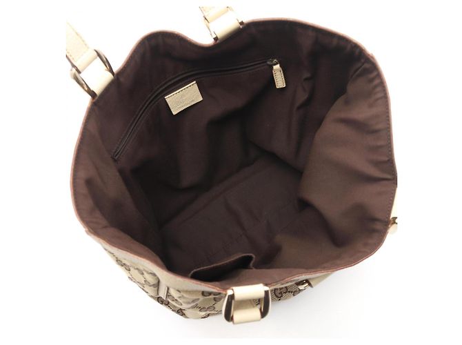 Borsa Tote Abbey GG Canvas di Gucci Beige Crudo - vista 3
