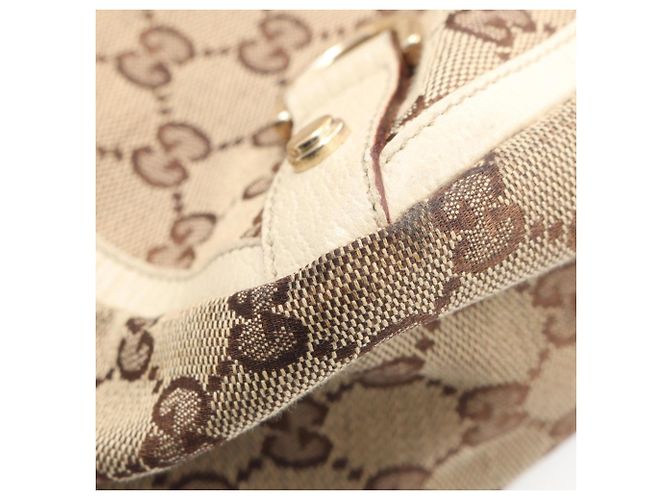Borsa Tote Abbey GG Canvas di Gucci Beige Crudo - vista 7