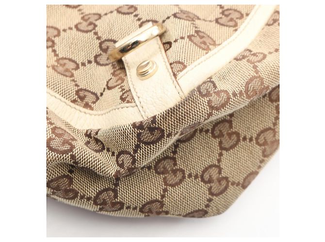 Borsa Tote Abbey GG Canvas di Gucci Beige Crudo - vista 8