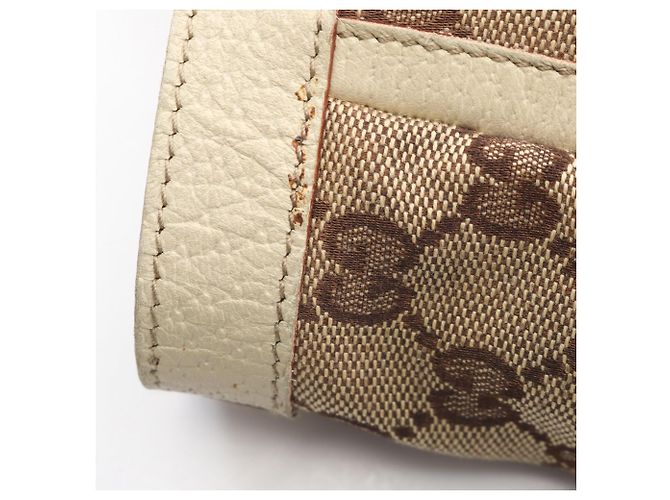 Borsa Tote Abbey GG Canvas di Gucci Beige Crudo - vista 9